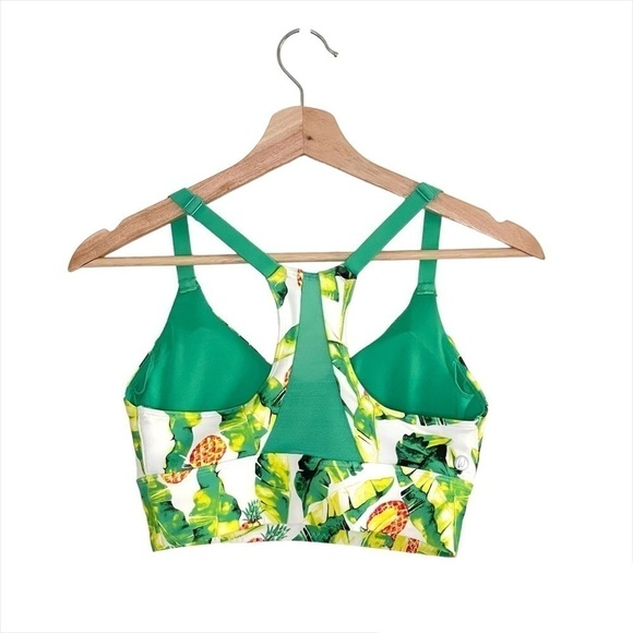 NEW Wildfox Palms & Pineapples Activewear Set Sports Bra Leggings Green Yellow - Picture 11 of 16